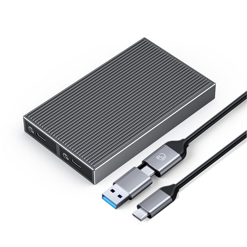 [CLEARANCE] ORICO M.2 SATA SSD Enclosure with 6Gbps Transmission Rate, B-Key/B&M-Key and Type-C for Windows Mac OS Linux Android | Grey