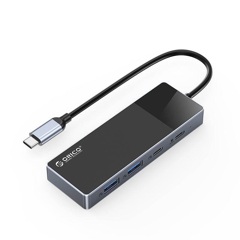 [CLEARANCE] ORICO Type C 4 in 1 Hub Compact and Portable Aluminum Alloy + ABS with 10Gbps Transfer Rate Type C USB 3.0 USB 3.2 USB A Type C PD 100W Drive Free Fast Cooling High-Performance Zero-Latency for Windows Mac OS Linux iPad | DH-2U2C