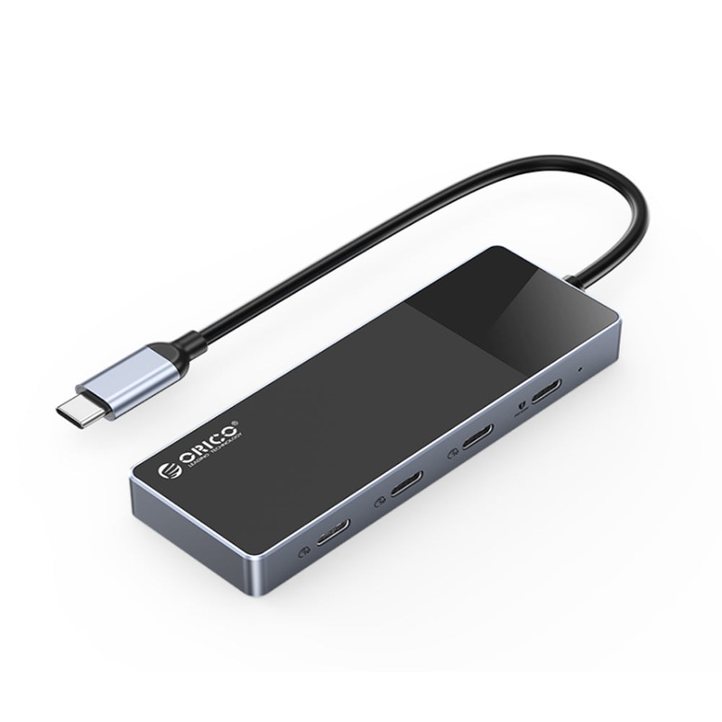 [CLEARANCE] ORICO Type C 4 in 1 Hub Compact and Portable Aluminum Alloy + ABS with 10Gbps Transfer Rate USB 3.2 Type C x 3 Type C x 1 PD 100W Drive Free Fast Cooling High-Performance Zero-Latency for Windows Mac OS Linux iPad | DH-4C