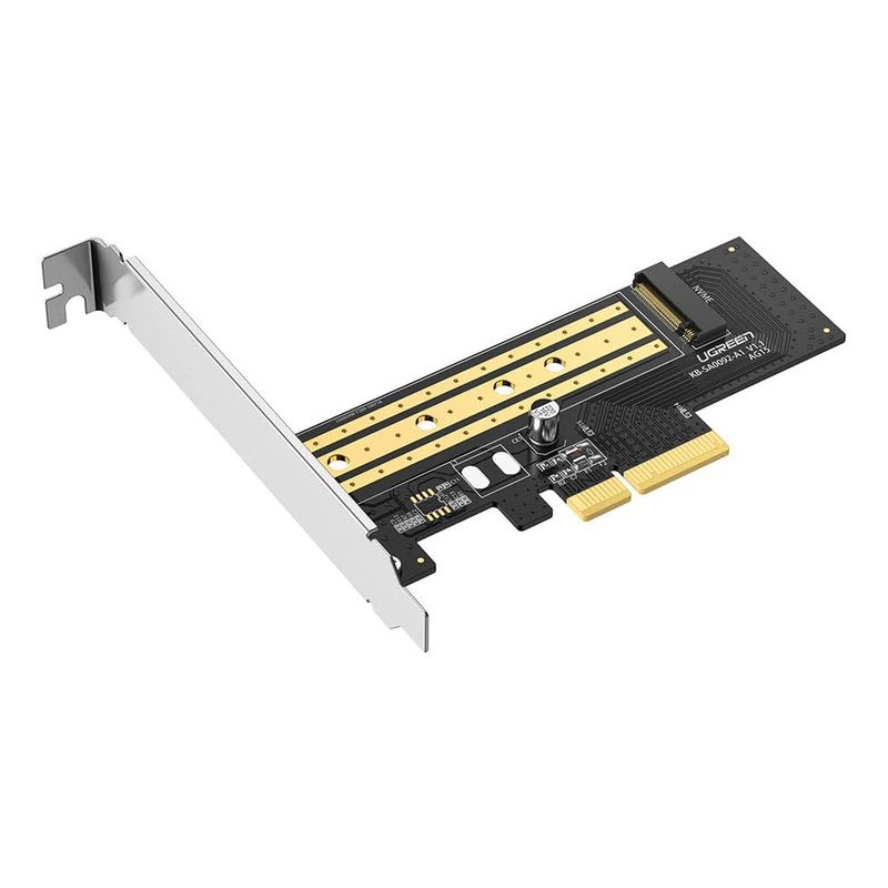 [CLEARANCE] UGREEN M.2 NVME to PCI-E 3.0 x4 Expansion Card Adapter with x4 / x8 / x16, M M+B Key and 32Gbps Transfer Speed for PC Computer CPU Tower Desktop | 70503