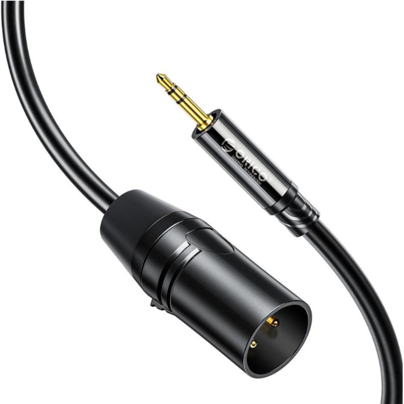 ORICO 3.5mm TRS Jack Male to XLR Male AUX Audio Adapter Cable for Microphone Speaker Mixer Amplifier – Available in 1.5 meters