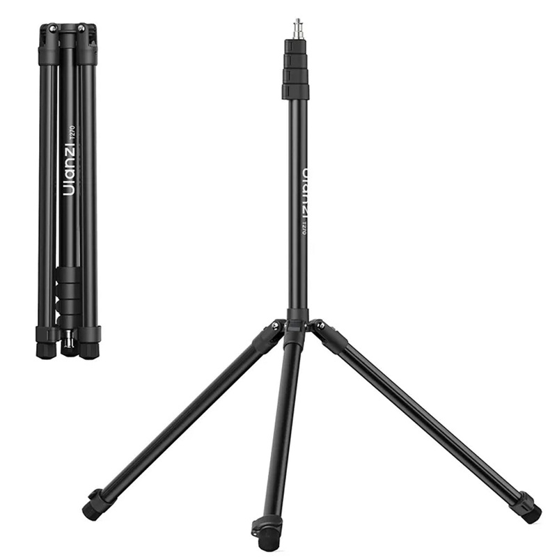 Ulanzi T270 Aluminum Tripod Light Stand with Windproof Hook, 64cm Height & 6kg Load Capacity for Video Lights & Compact Cameras| T097