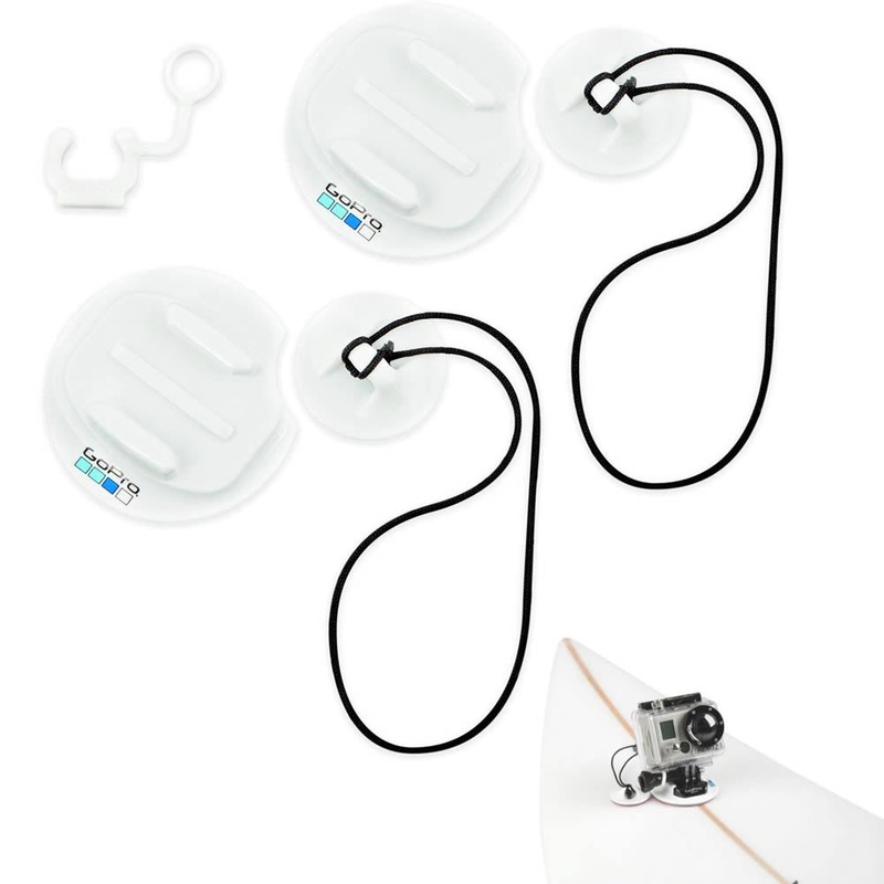 GoPro Surfboard Mount with 2 Waterproof Sticky Mounts fit for SUPs, Kayaks and Boats for HERO 12 / 11 / 11 Mini / 10 BLACK Action Camera | ASURF-001