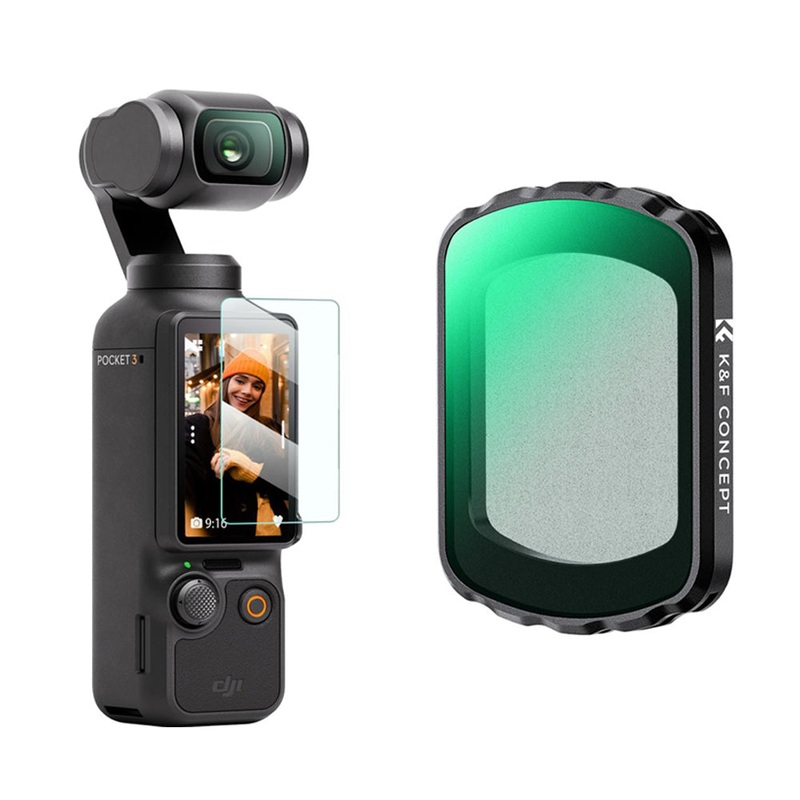 K&F Concept Black Mist Diffusion 1/2 Lens Filter for DJI Osmo Pocket 3 with 28 Multi-Layer Coating, Top AGC Optical Glass and Magnetic Installation | KF01-2613
