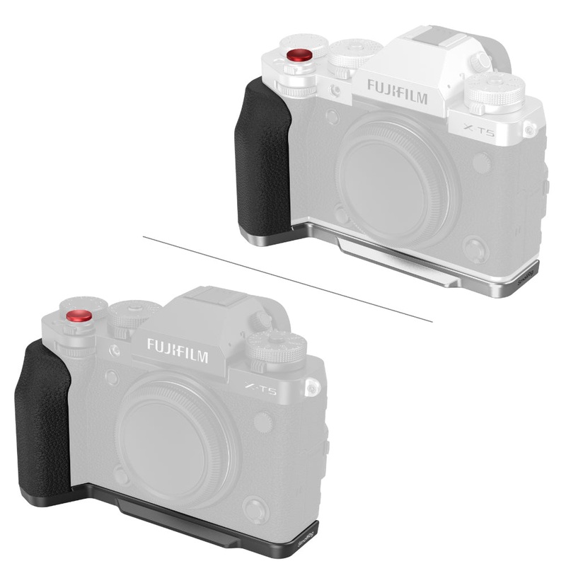 SmallRig L-Shape Bracket for FUJIFILM X-T5 Camera with Silicone Grip – Arca-Type Baseplate, Shutter Button, Lightweight & Compact Design, Unobstructed Access to Ports, Buttons & Flip Screen, Multiple Mounting Options | 4260 4136
