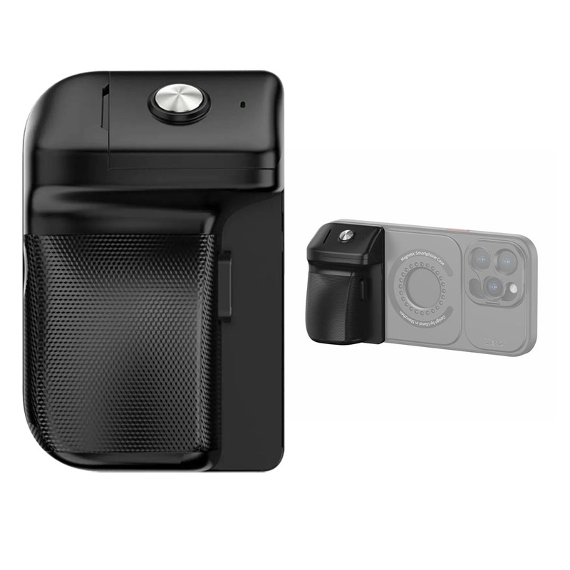 Ulanzi O-Lock Bluetooth CapGrip Remote Control with 15m Wireless Control, Universal 1/4 Mount for iPhone 15 / 15 Pro Max Smartphone