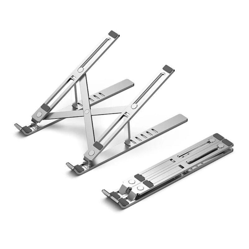 Vention 17 Aluminum Alloy Foldable Laptop Stand with 15kg Maximum Load Capacity, 6 Adjustable Viewing Angles, Anti Slip Pad