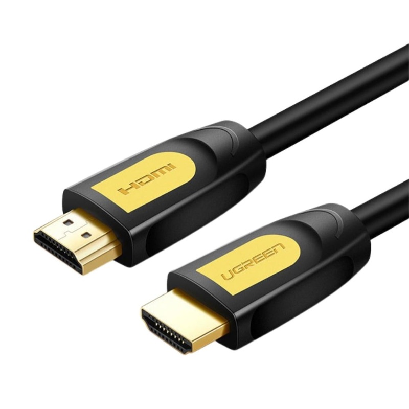 [CLEARANCE] UGREEN 1080P 60Hz HDMI Male to Male Cable Connector with Gold Plated Ethernet, 18Gbps Transfer Speed for TV, Projector, Monitor (Yellow-Black) (3M)