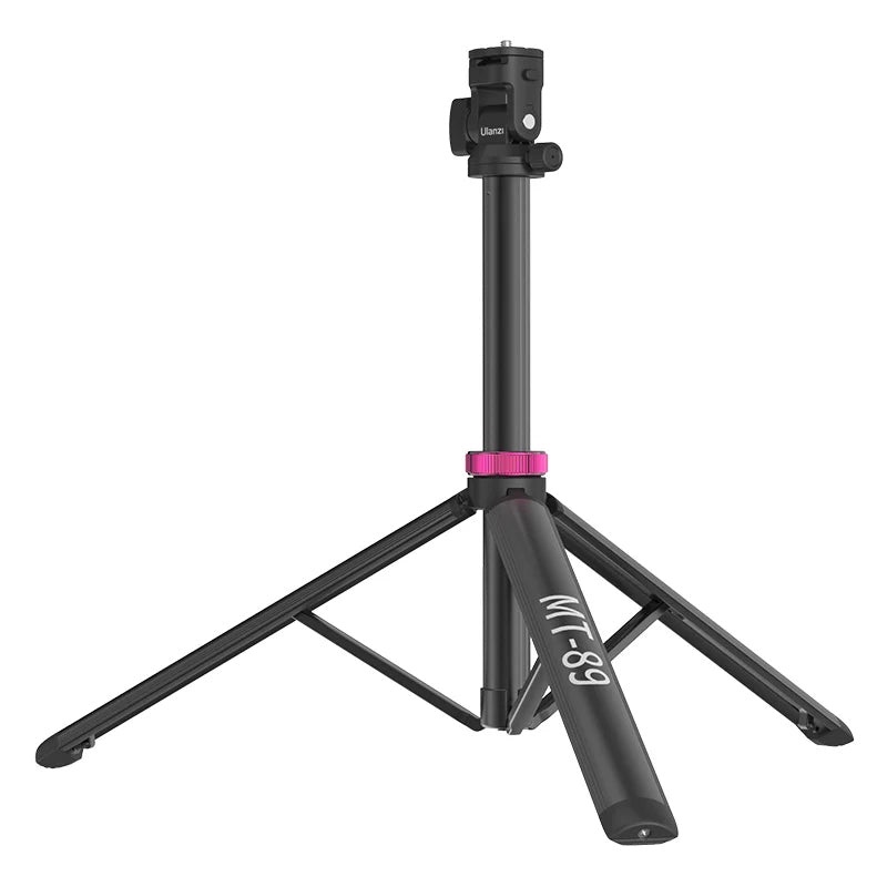 Ulanzi MT-89 Aluminum Tripod Light Stand with 1/4 Quick Release Plate Cold Shoe Mount, 8-Section Extendable Pole, 201cm Max Height & 1kg Load Capacity for Video Lights & Compact Cameras | T089