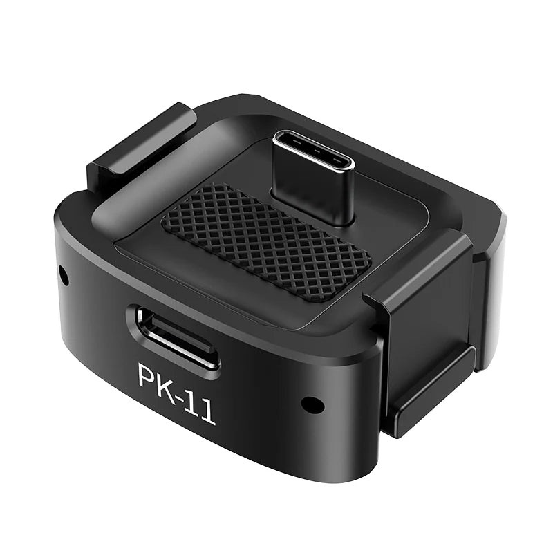 Ulanzi PK-11 ARRI + 1/4 Mount Adapter and Wide-Angle Lens for DJI Osmo Pocket 3 Camera – Expansion Base Plate with USB Type C Interface | C043, C05