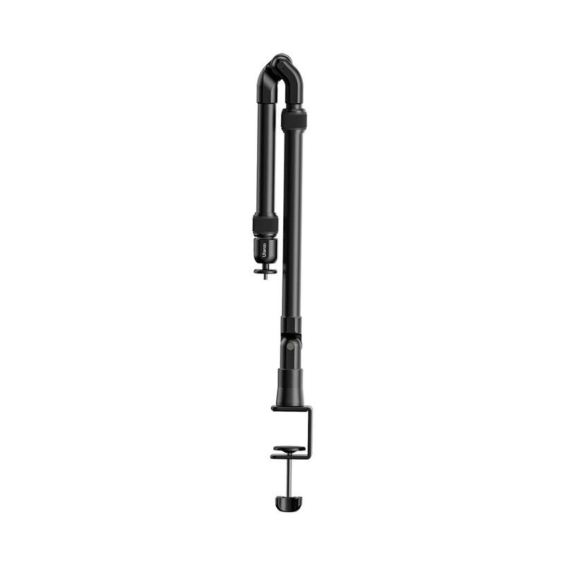 Ulanzi ZJ02 Overhead Magic Arm Desk Clamp with 4-Section Adjustable Length Up to 98cm, 360 Ball Head, 180 Toothed Joints, and 1/4 Mount for Cameras, Video Lights, and Microphones for Live Streaming, Photography, and Vlogging
