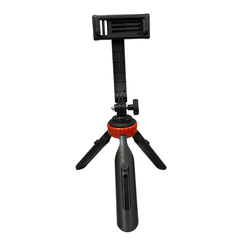 Pxel Mini Selfie Stick Foldable Clamp Clip Tripod Mount for Smartphones with 180 Arm Rotation & Adjustable Angle, 14′ Maximum Height Extension, fits 2.2′ to 3.3′ Phones for Photography, Vlogging, Live & Video Recording | PH4
