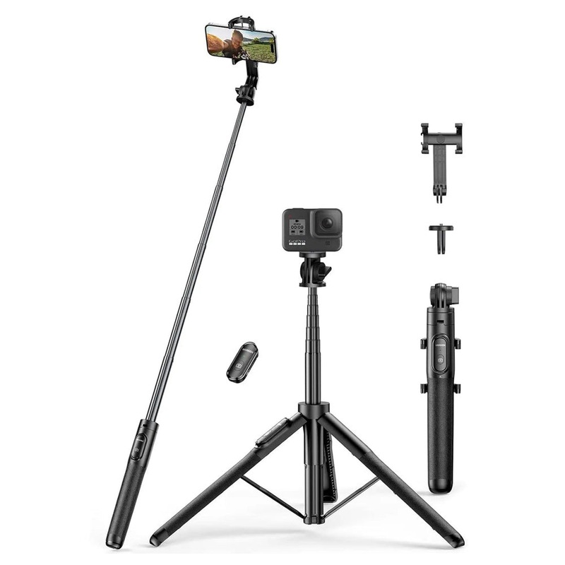 UGREEN 150cm Selfie Stick Tripod with Bluetooth Remote & Extendable Rod for Smartphones & Cameras | LP586