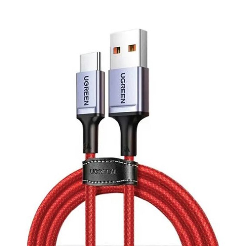 UGREEN 6A USB-A to USB-C (1m) Nylon-Braided Fast Charging & Data Sync Type C Charger Cable for Smartphones, Tablets, Cameras & Electronics Devices | US385