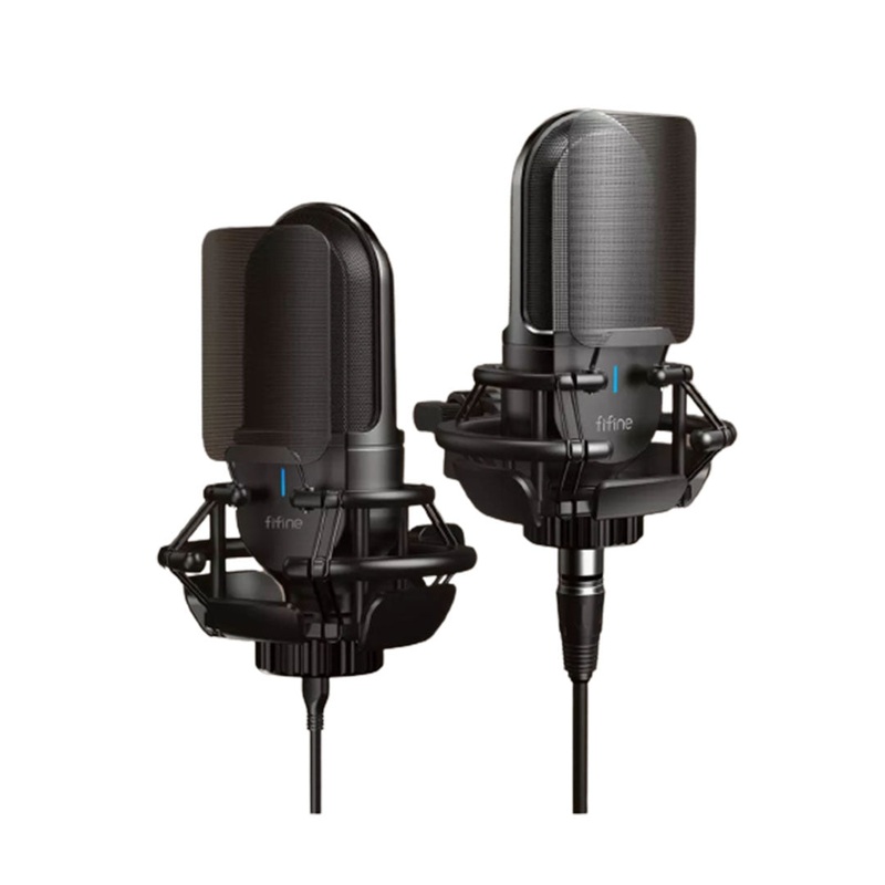 [CLEARANCE] Fifine K726 XLR / K720 USB Type-C Cardioid Condenser Microphone with Noise Reduction Plug & Play for Professional Studio Recording, Gaming, Streaming and Podcasts