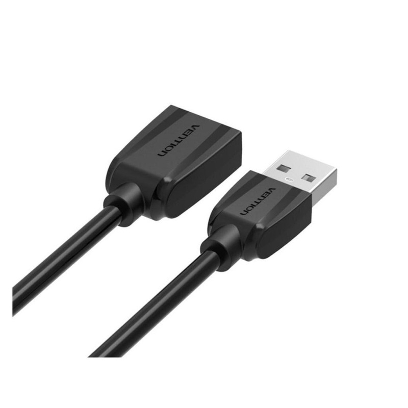 [CLEARANCE] Vention High Speed USB2.0 Male to Female Extension Cable 480Mbps Nickel Plated (VAS-A44-B500) (Available in Different Lengths)