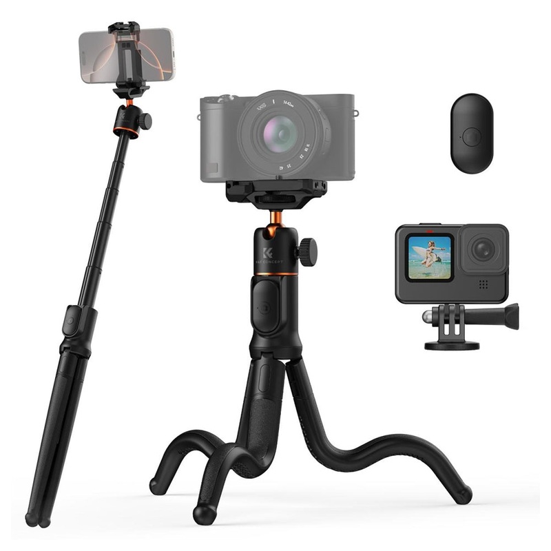 K&F Concept MS29 MS36 Extendable Flexible Octopus Tripod + Remote with MagSafe Magnetic Holder for Smartphones, Mirrorless and Action Cameras | KF09-152 KF09-164