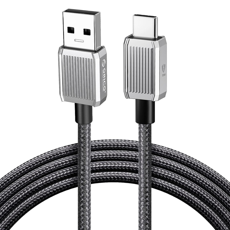 ORICO GQZ15 (1m ) USB-A to USB Type C Fast Charging Data Cable 5V/3A 15W, 480Mbps Transmission Rate, Nylon-Braided Zinc Alloy for Type C Port Devices, Smartphones, Android, Tablet
