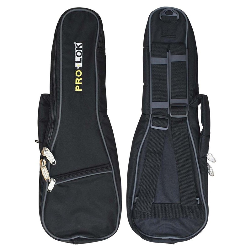 Pro-Lok Orion Series Protective Ukulele Gig Bag with Built-In Shoulder Straps and Accessory Pouch, 5mm Padding and Heavy Duty Zippers for Baritone Ukuleles | ORION-UB ORION-UC