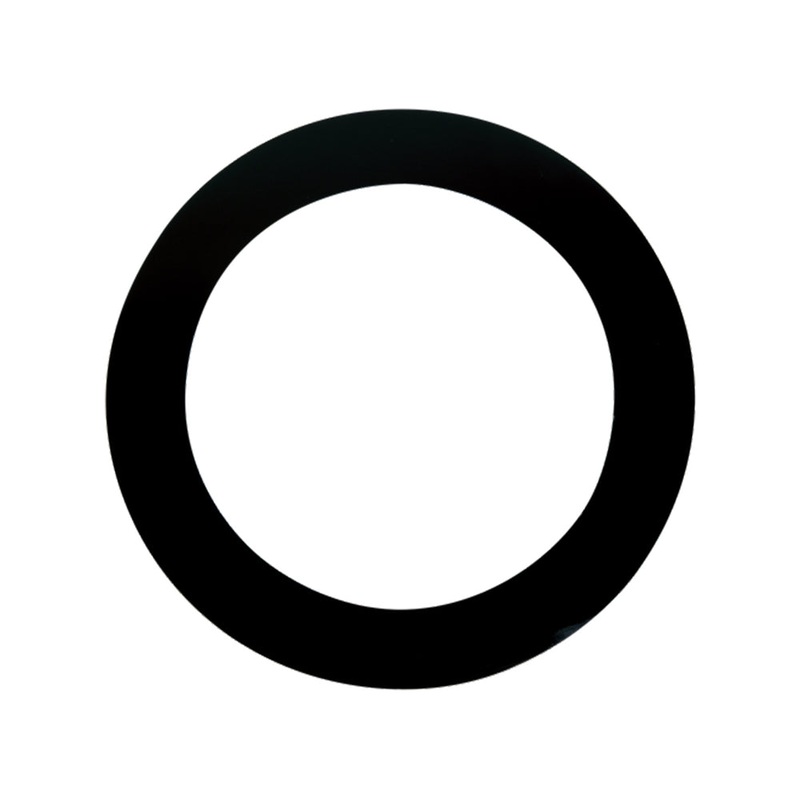 Remo 5 and 1/ 2 Dynamo Drumhead Quadura Hole Ring with High Adhesive Backing for Bass Drums (White, Black)
