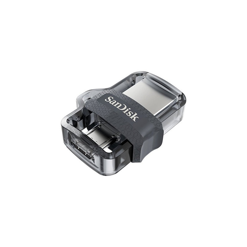 SanDisk Ultra 64GB / 128GB / 256GB Dual Drive m3.0 USB Flash Drive with Micro USB OTG compatibility (Black, Gold)