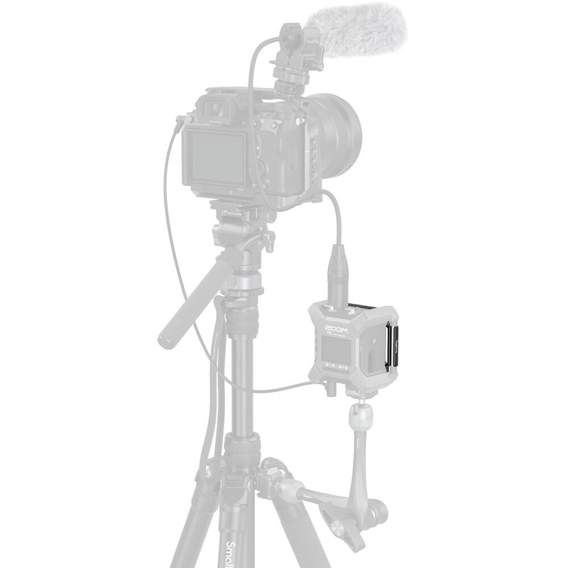 SmallRig Mount Plate for Zoom F3 Field Recorder w/ Velcro Straps, Built-in 1/4-20, 3/8-16 Threads, ARRI Locating Holes Attachment to Monitor Mounts, Handles, Camera Cages & Microphone Boom Pole Holders for Filmmaking Videography | MD4883