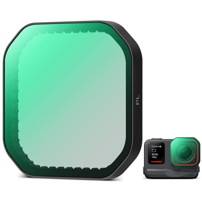 K&F Concept Nano-X Series PL Polarizer / ND8 16 32 64 128 Neutral Density Lens Filter for Insta360 Ace Pro 2 Action Camera, 28 Multi-Layer Nano Coated AGC Optical Glass and 3 to 6 Light Reduction Stops
