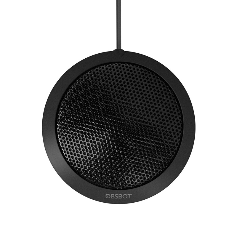 OBSBOT Wired Omnidirectional Conference Microphone 360 Audio Pickup Pattern Connectivity with 3.5mm TRRS Jack Plug & Play for Online Meetings and Educational Remote Learnings