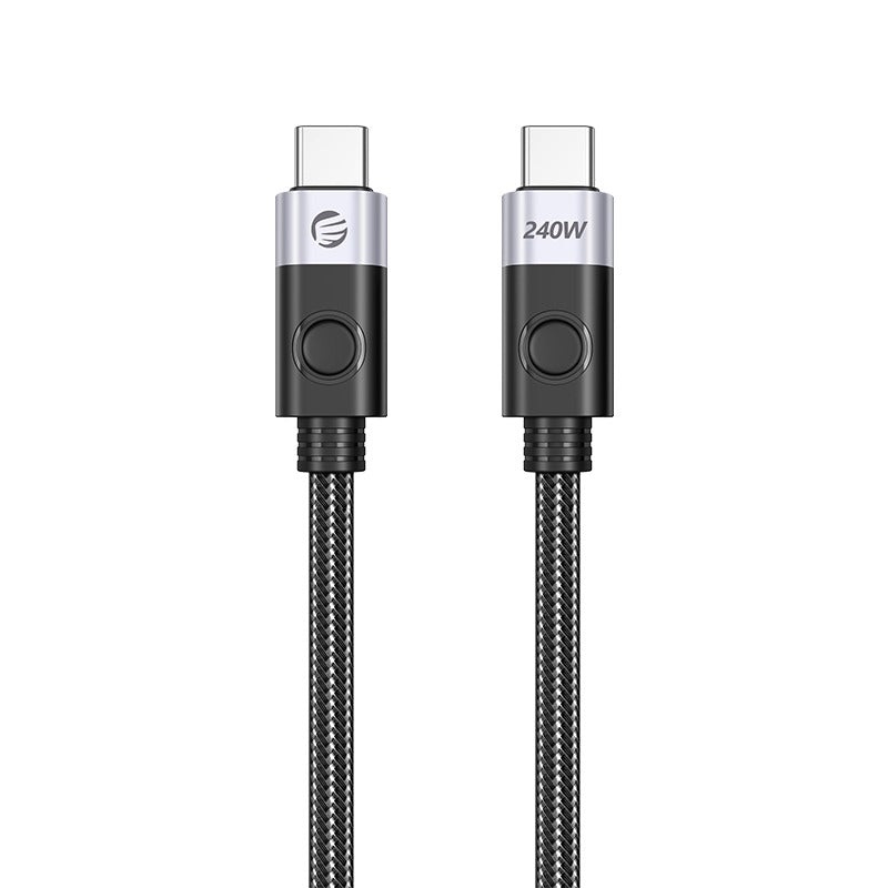 ORICO CC240 (0.5m / 1m /1.5m / 2m) USB 3.2 / USB 4.0 Type C Fast Charging Data Cable Type C to Type C with 20Gbps / 40Gbps Fast Data Transmission Rate, PD 240W 4K 60Hz / 8K 60Hz Video, Nylon-Braided Aluminum Alloy