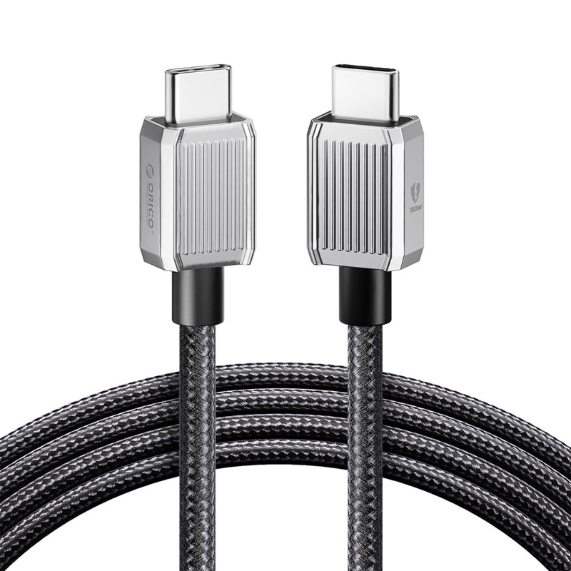 ORICO PD 5A 100W Fast Charging USB-C to USB-C Nylon-Braided Type C Connector Charger Cable with 480Mbps Data Transfer for iPhone 16/15 Plus Pro Max, iPad Pro/Air, MacBook, Smartphones, Tablets & Computer Laptops | ORICO-GQZ100