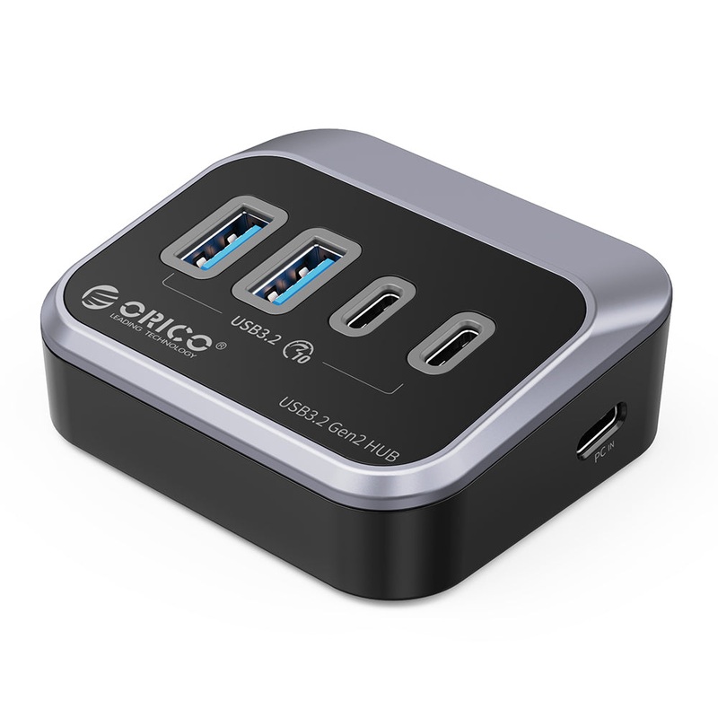ORICO USB 3.2 Gen 2 10Gbps Multi-Port Type-C Hub – Supports Windows, macOS, and Linux Systems for PCs, Desktop Computers, and Laptops – USB Hubs & Docking Stations