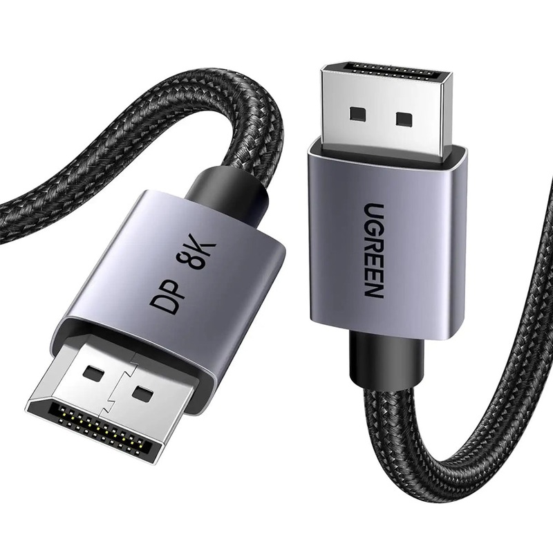 UGREEN 8K UHD DP 1.4 High-Speed DisplayPort Cable –  Supports 32.4Gbps Transmission, 240Hz Refresh Rate, 24-bit Audio, 3D Visuals & Dynamic HDR for TVs, Monitors, Projectors, Cameras, Laptops & Computers | DP120