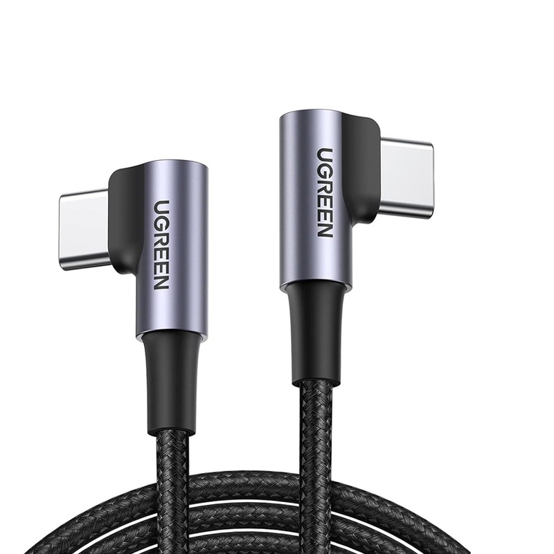 UGREEN PD60W 3A USB-C to USB-C 90 Angled Fast Charging & Data Sync Type C Charger Cable for iPhone 16/15 Pro Max, MacBook Pro/Air, iPad Pro/Mini, SAMSUNG Galaxy S24 S23 Ultra – Smartphones, Tablets & Laptops | US323